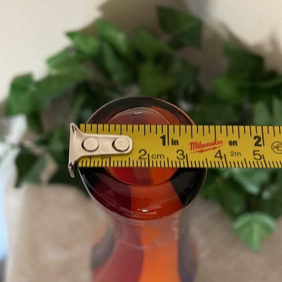 Exquisite Vintage Murano Cased Tri-Colored Striped Vase! - Picture 15 of 15